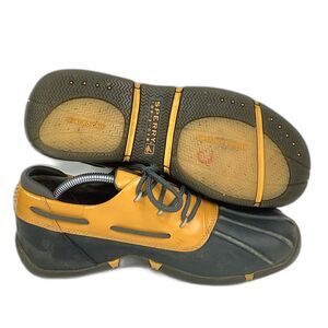 Sperry Top-Sider Duck Mule Women's Sz 8(M) Yellow & Gray Shoes 9294317